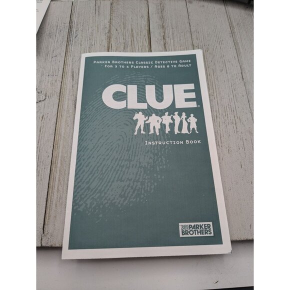 2002 Clue Board Game Replacement Parts Game Board Instructions - Picture 8 of 9